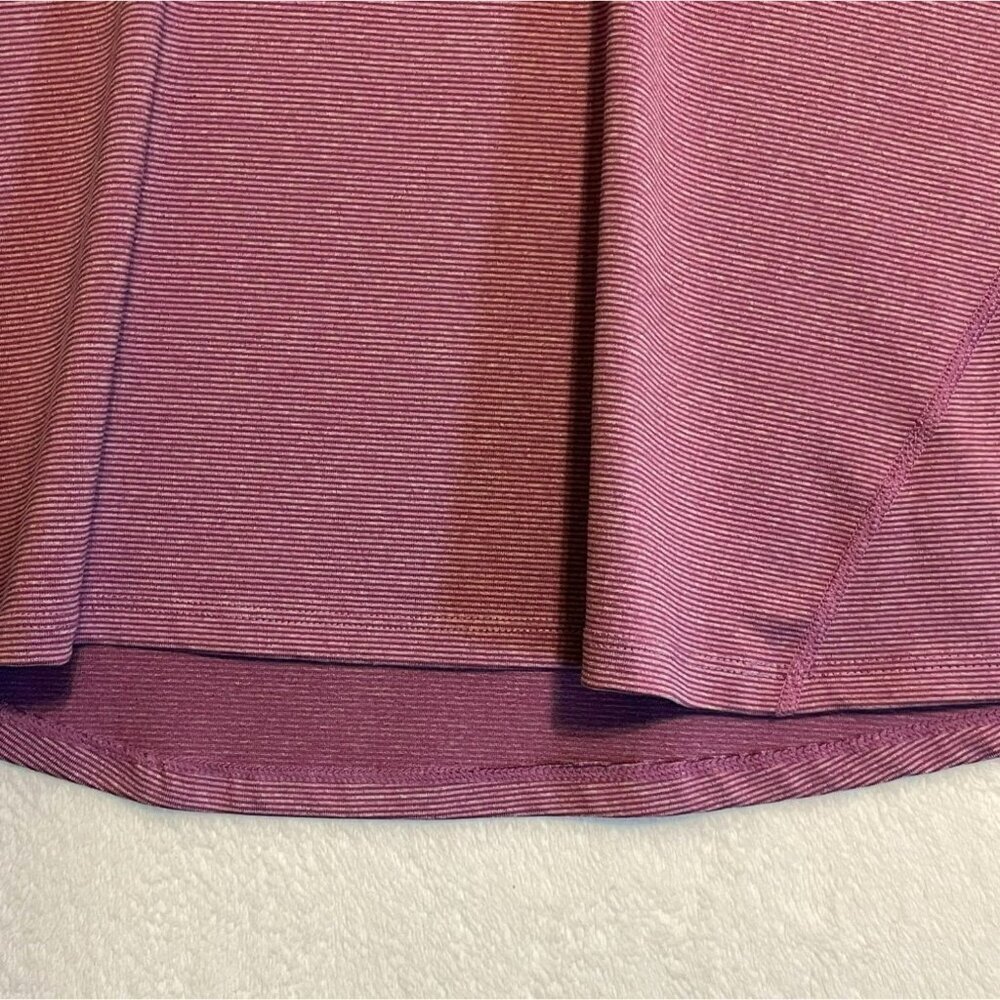 REI Performance Tee Long Sleeve Crew Neck Stretchy Women's XL Pink Gray Stripes - Picture 5 of 12